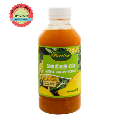 Sinh Tố Berrino Xoài Dứa 1L (Giảm 2k/ 1 chai khi mua 1T)
