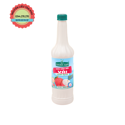 Syrup Goldenfarm Đậm Đặc Vải 700ml