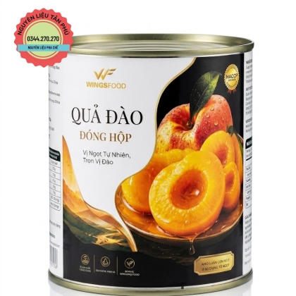 Đào ngâm Wings food 820g