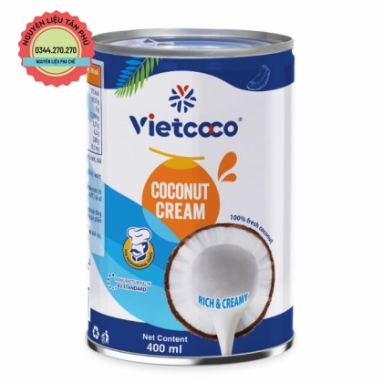 Nước cốt dừa tươi Vietcoco - Lon 400ml