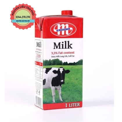 Sữa Tươi Tiệt Trùng MLEKOVITA 3,5 % FAT - Hộp 1L