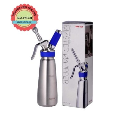 Bình Xịt Kem Tươi Mosa 0.5l Inox Đài Loan