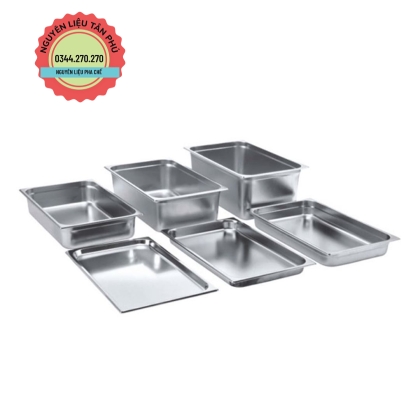 Bộ Khay Nắp Inox 1/6