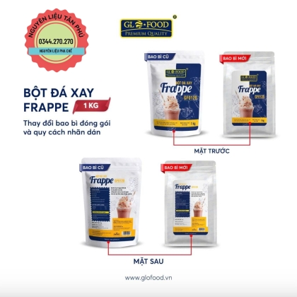 Bột Đá Xay Frappe GloFood 1Kg Chất Lượng