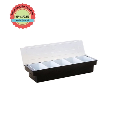 Khay Đựng Topping Trà Sữa Nhựa 5 Ngăn