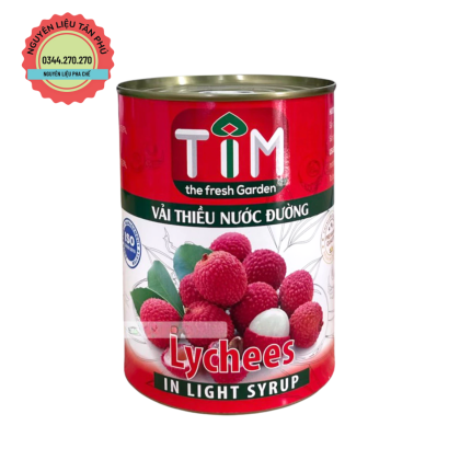 Vải ngâm nước lon TIM 560Gr