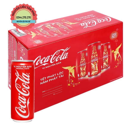 Nước Coca Cola Lon - Thùng 24 Lon