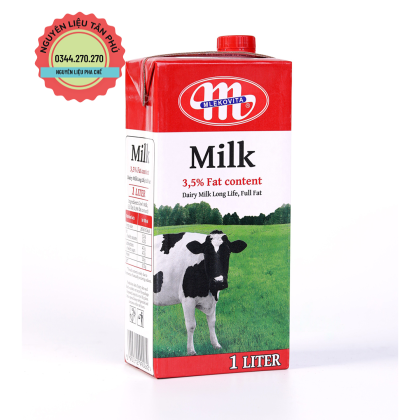 Sữa Tươi Nguyên Chất Tiệt Trùng MLEKOVITA 3,5% Béo Ba Lan 1L Chất Lượng