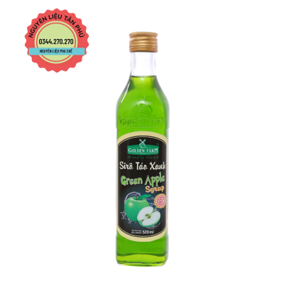 Syrup Golden Farm Táo Xanh 520ml