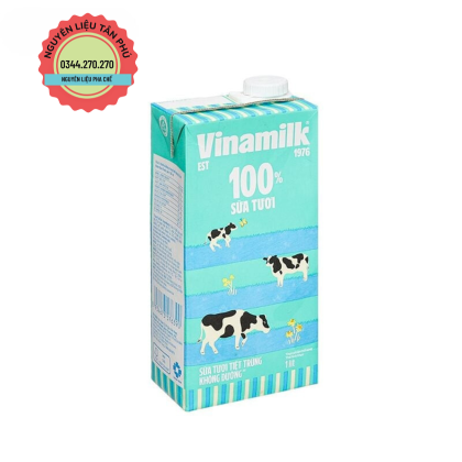 Sữa Tươi Tiệt Trùng Vinamilk Không Đường 1L