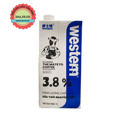 Sữa Tươi Nguyên Kem Western 3.8% Béo 1L