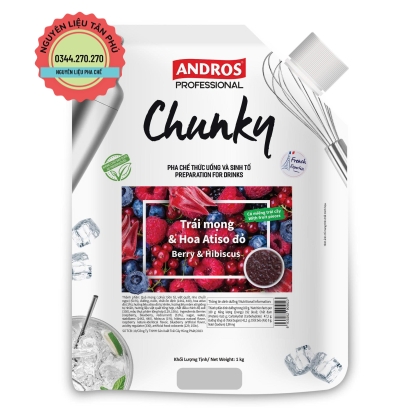 Chunky Andros Trái Mọng & Hoa Atiso Đỏ 1KG