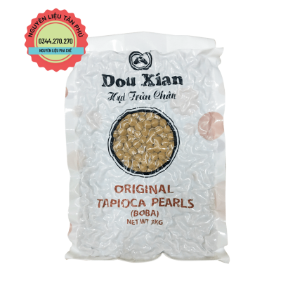 Trân Châu Đường Đen Douxian 3kg hạt 2.5