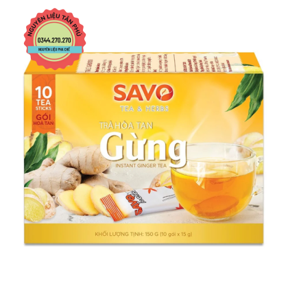 Trà Savo Trà Ice Gừng Hòa Tan Hộp 150gr