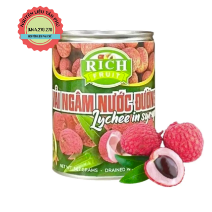 Vải ngâm Rich 565g