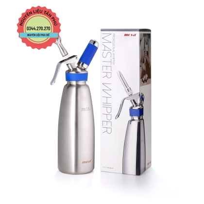 Bình Xịt Kem Tươi Mosa 1L Inox Đài Loan