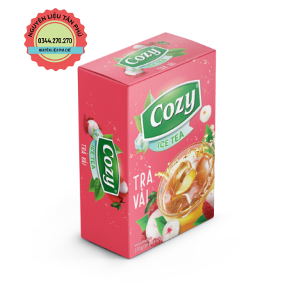 Trà Cozy Ice Tea Hương Vải Hòa Tan Cozy Ice Tea Hộp 270gr