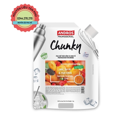 Chunky Andros Mơ Sơ Ri - Hạt Chia 1KG
