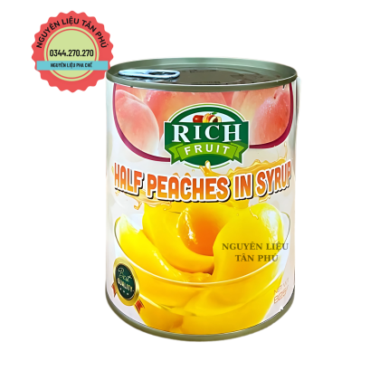 Đào Ngâm Rich 820g