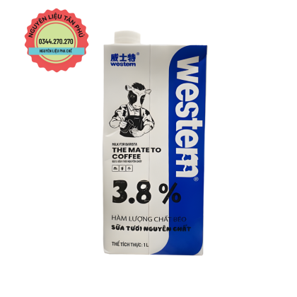 Sữa Tươi Tiệt Trùng Western - Hộp 1L