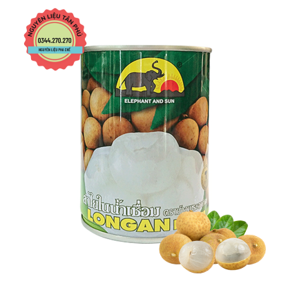 Nhãn Ngâm Nước Đường Con Voi Thái Lan 565g