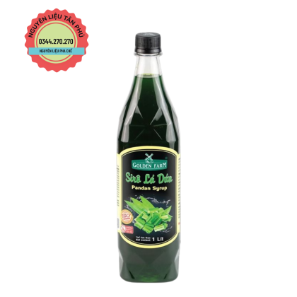 Syrup Golden Farm 1L Lá Dứa