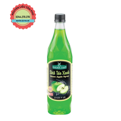Syrup Golden Farm 1L Táo Xanh