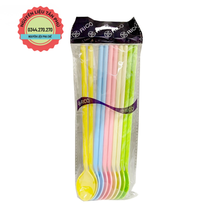 Muỗng Nhựa Rico Màu 10 Cây