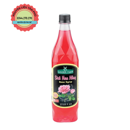 Syrup Golden Farm 1L Hoa Hồng