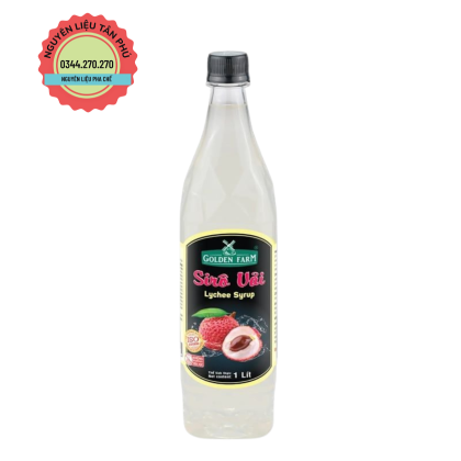 Syrup Golden Farm 1L Vải