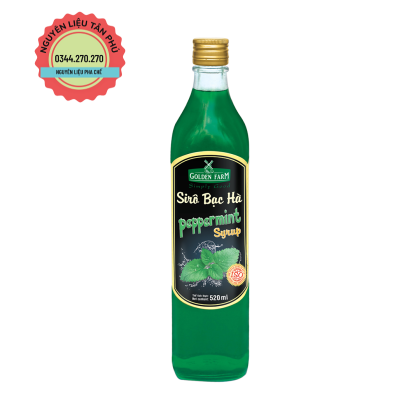 Syrup Golden Farm Bạc Hà 520ml