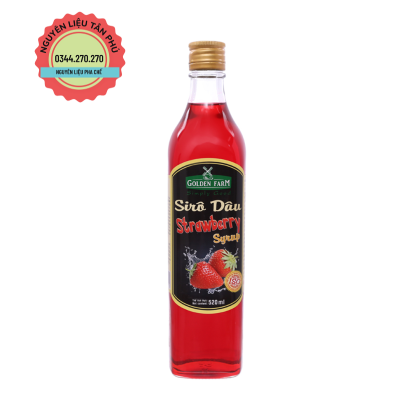 Syrup Golden Farm Dâu Tây 520ml