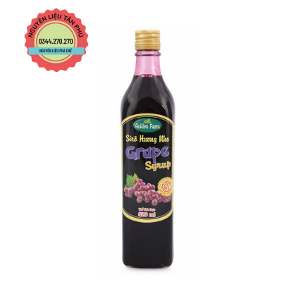 Syrup Golden Farm Nho 520ml