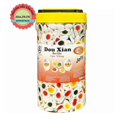 Thạch rau câu trứng 4 màu Dou Xian hũ 2.5Kg