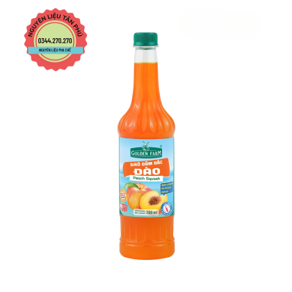 Syrup Goldenfarm Đậm Đặc Đào 700ml