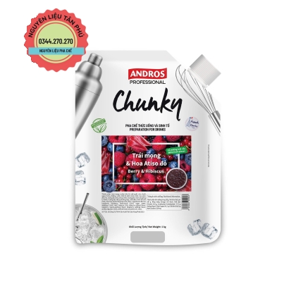 Chunky Andros Trái Mọng & Hoa Atiso Đỏ 1KG