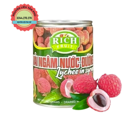 Vải ngâm Rich 565g