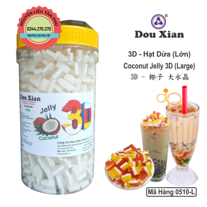 Thạch rau câu douxian 3D dừa hũ 2.5kg
