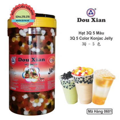 Thạch rau câu douxian  Bi 5 màu hũ 2.5kg