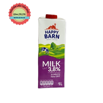 SỮA TƯƠI NGUYÊN KEM 3,8% HAPPY BARN 1L