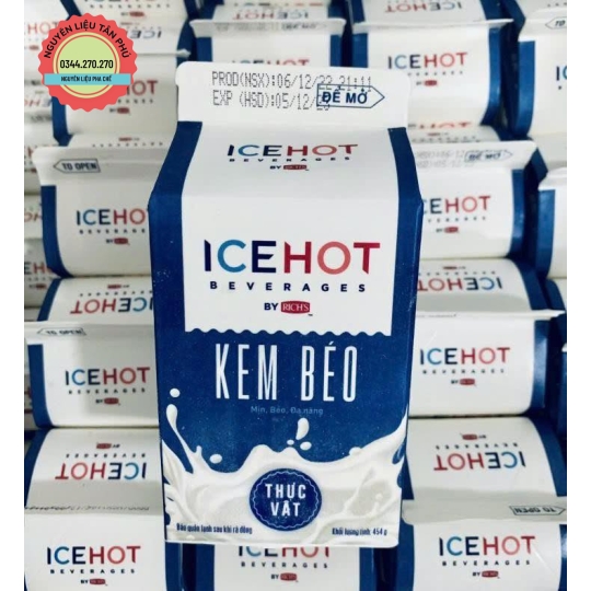 1 Thùng 24 hộp - Kem Béo Thực Vật ICEHOT Hộp 454g