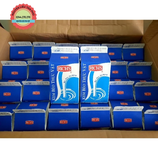 1 Thùng 24 hộp - Kem béo thực vật rich's (mẫu cũ) 454g