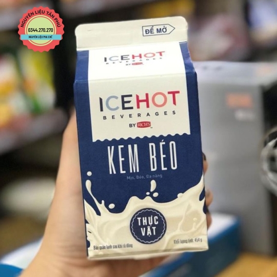 1 Thùng 24 hộp - Kem Béo Thực Vật ICEHOT Hộp 454g